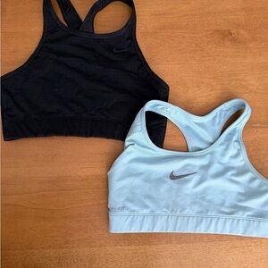Nike Sports Bra Set - Black and Light Blue